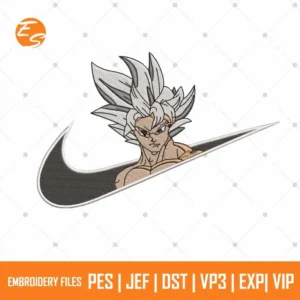 Goku anime free embroidery file