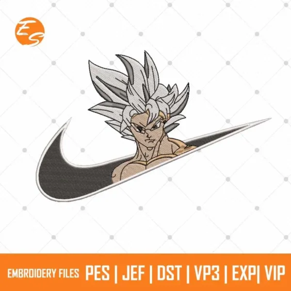 Goku anime free embroidery file