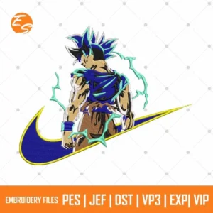 Ultra Goku anime free embroidery file