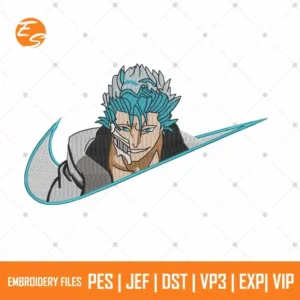 Grimmjow anime free embroidery file