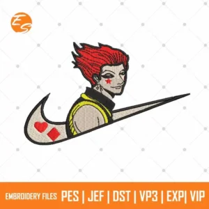 Hisoka anime free embroidery file