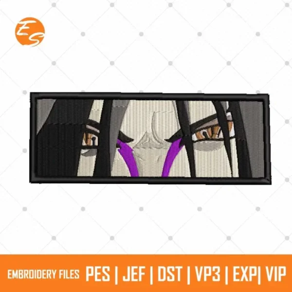 Itachi eyes anime free embroidery file