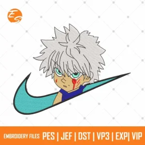 Killua zoldyck anime free embroidery file