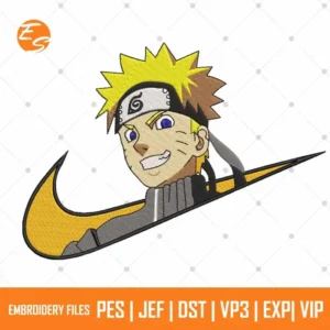 Naruto uzumaki free anime embroidery design