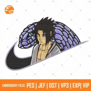 Sasuke Uchiha free anime embroidery design