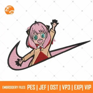 Spy x family free anime embroidery design