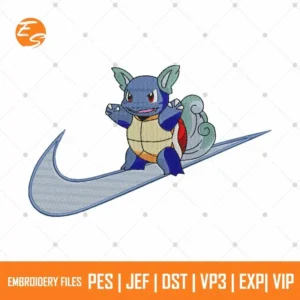 Wartortle free anime embroidery design