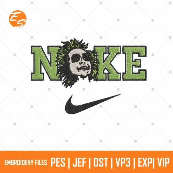 Beetlejuice face free embroidery designs