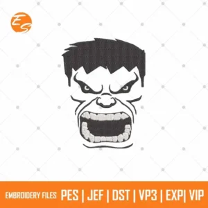 Hulk face free embroidery designs