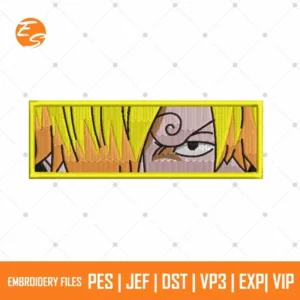 Sanji eyes anime free embroidery file