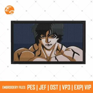 Baki anime free embroidery file