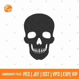 Black skull free embroidery designs