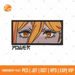 Chainsaw eyes anime free embroidery file