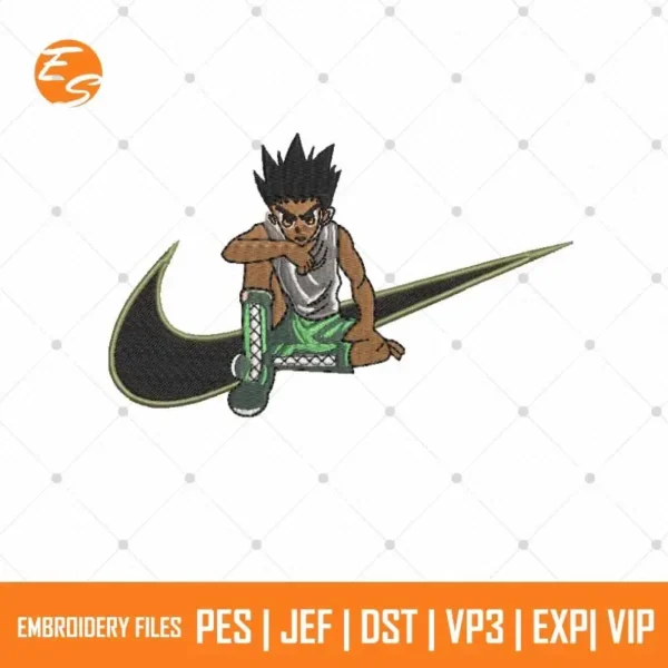 Gon freecss anime free embroidery file