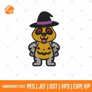 Halloween panda free embroidery designs