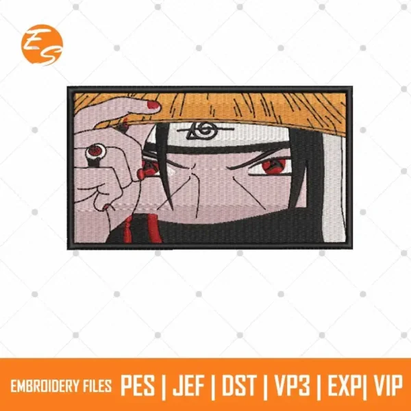 Itachi face anime free embroidery file