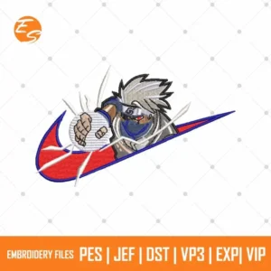 Kakashi anime free embroidery file