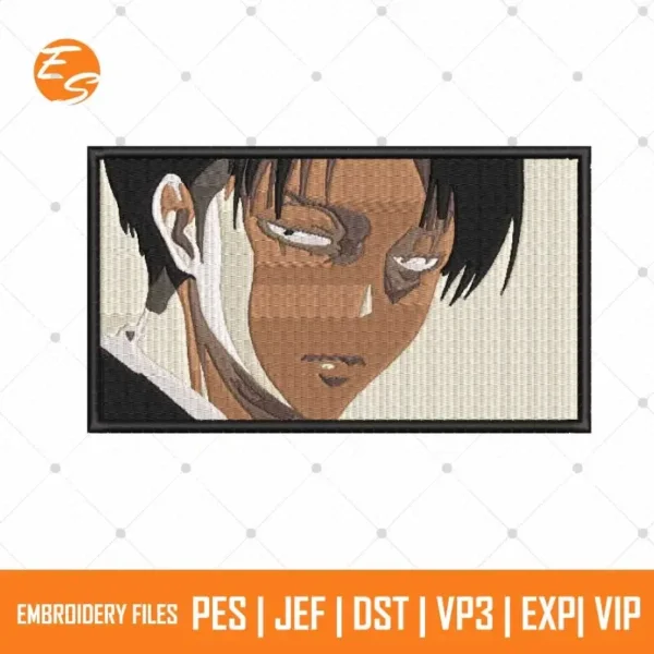 Levi ackerman anime free embroidery file