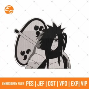 Madara anime free embroidery file