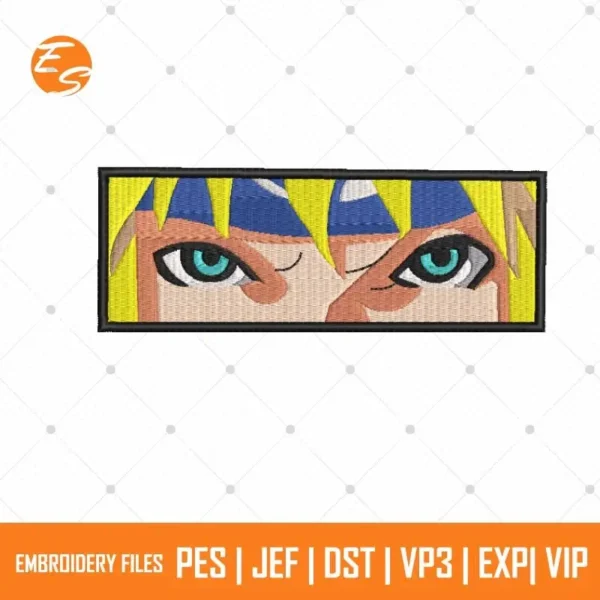 Minato eyes anime free embroidery file