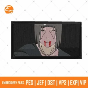 Naruto uchiha anime free embroidery file