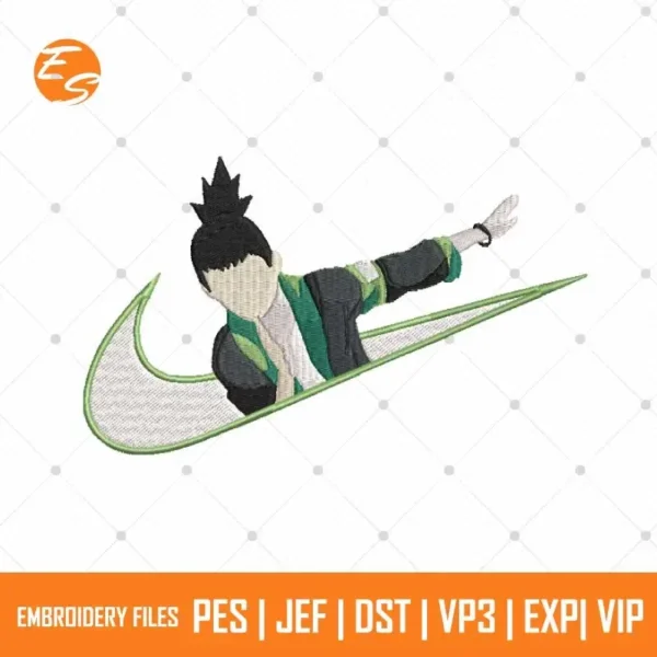 Nike x trunks anime free embroidery file