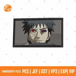 Obito anime free embroidery file