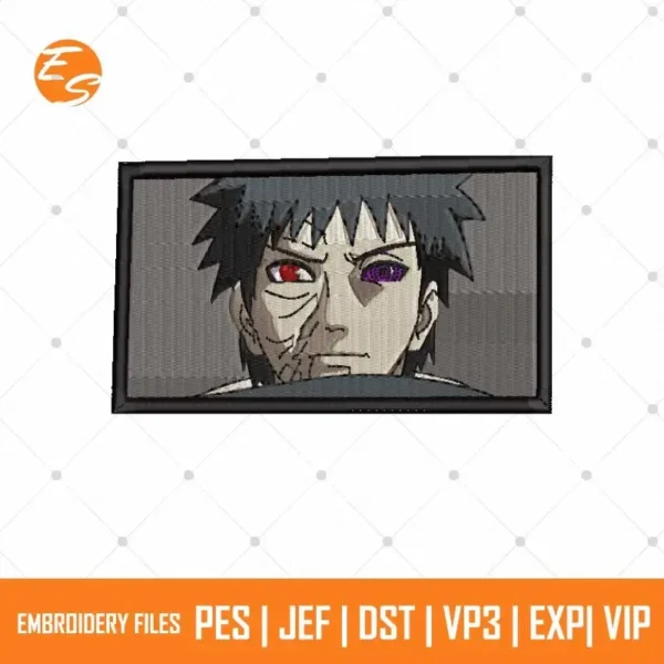 Obito anime free embroidery file