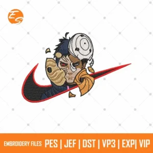 Obito uchiha anime free embroidery file