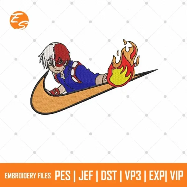 Shoto anime free embroidery file