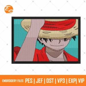Straw hat anime free embroidery file