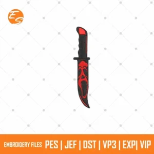 Horror knife free embroidery designs