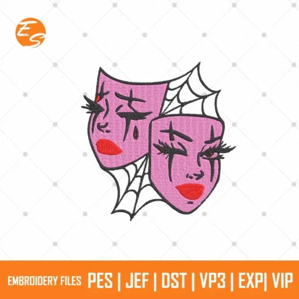 Women face mask free embroidery designs
