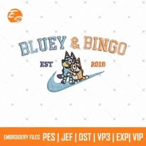 Blue cartoon free embroidery designs