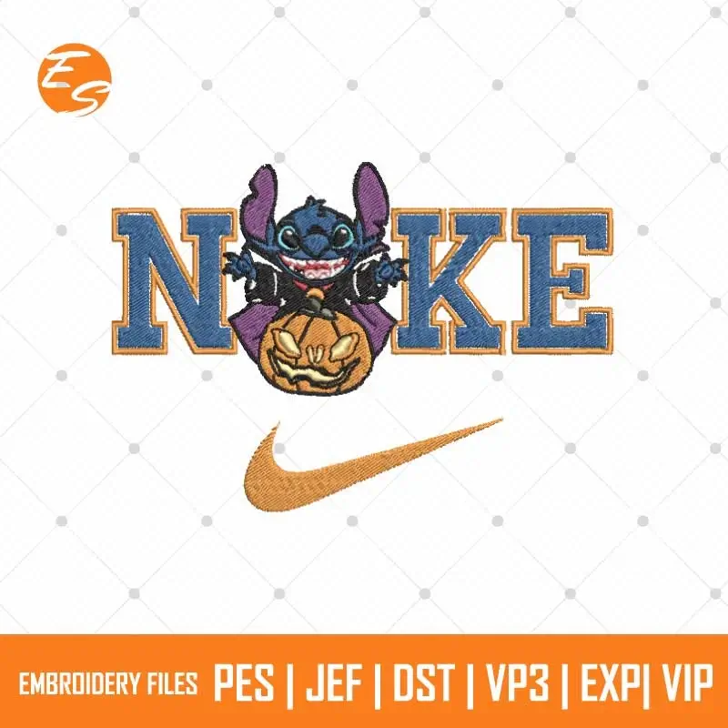 Stitch with Pumpkin free embroidery design