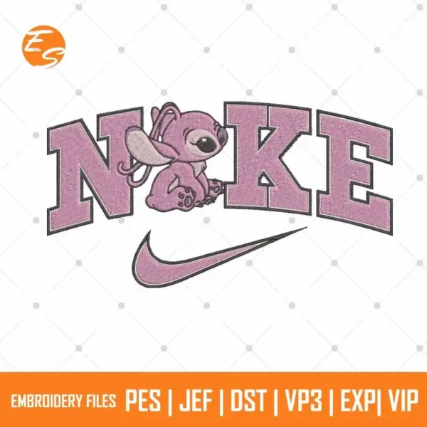 Angel swoosh free embroidery designs