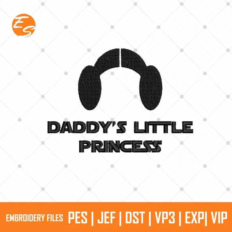 Dad's princess free embroidery design