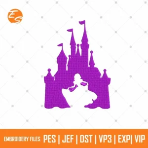 Mickey castle free embroidery design