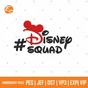 Minnie Disney Squad free embroidery design