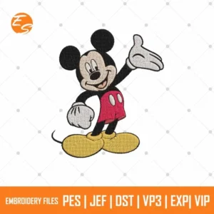 Dripped Out Mickey free embroidery design