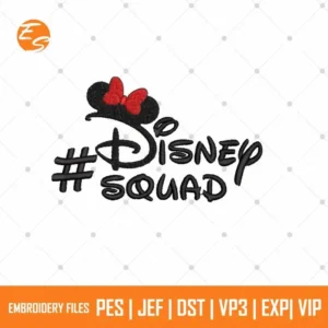 Disney squad free embroidery design
