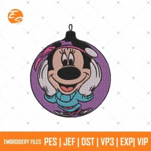 Mickey Xmas Ball free embroidery design