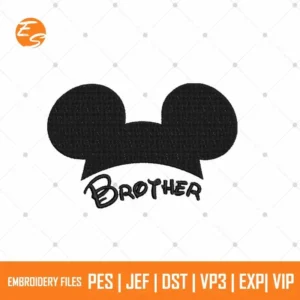 Mickey brother free embroidery design