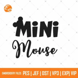 Mickey Minnie Silhouette free embroidery design