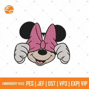 Minnie with Bow free embroidery design