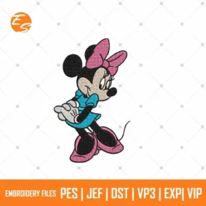 Romantic Minnie free embroidery design
