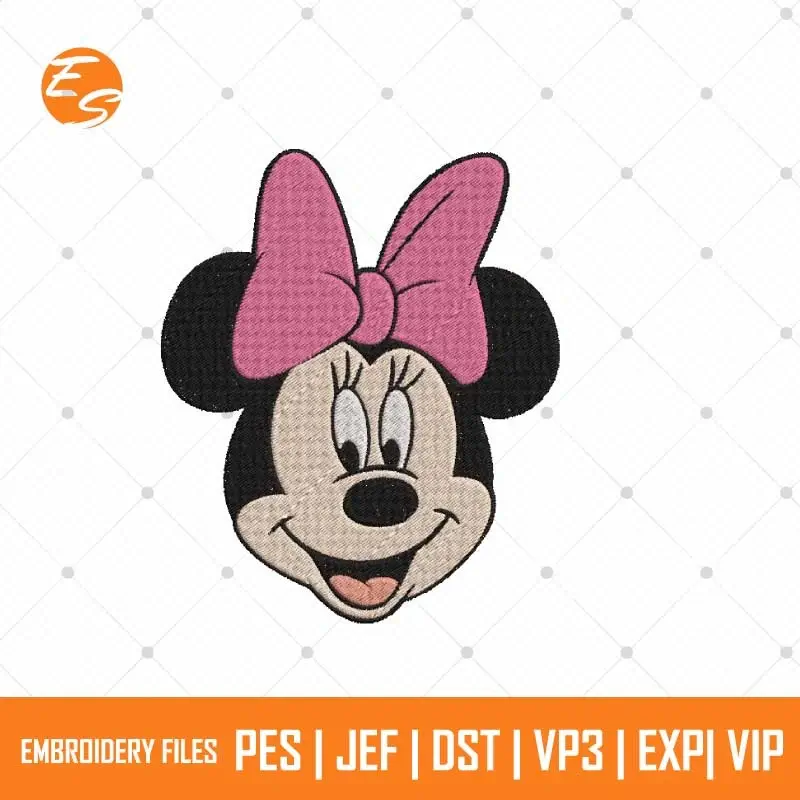 Minnie Smiling free embroidery design
