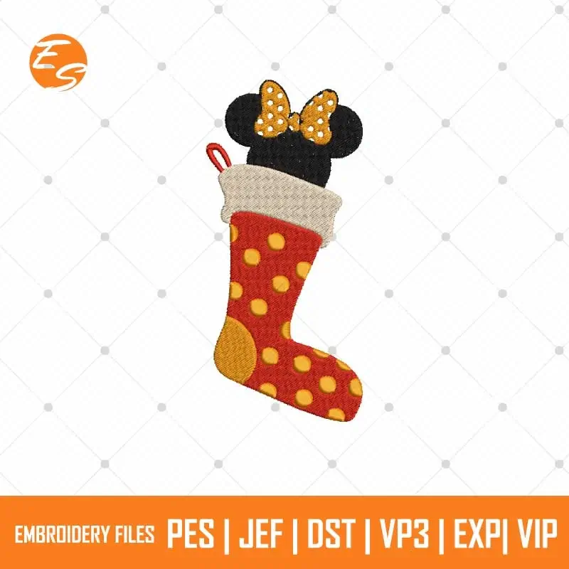 Disney Xmas Stocks free embroidery design
