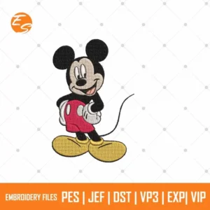 Stylish Micky Mouse free embroidery design