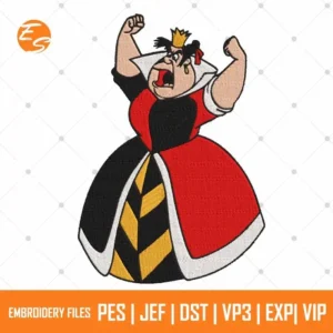 Queen of hearts free embroidery design